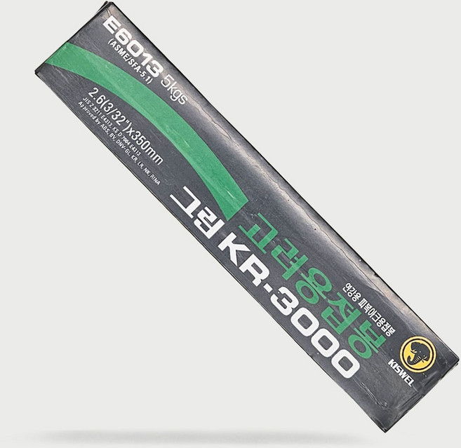 KISWEL 아크 용접봉 그린 KR-3000 3.2mm 5kg, KR-3000 (2.6), 2개