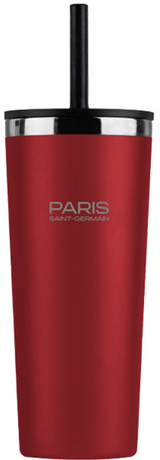 PSG 파리생제르망 스트로우 텀블러, 레드, 1개, 580ml