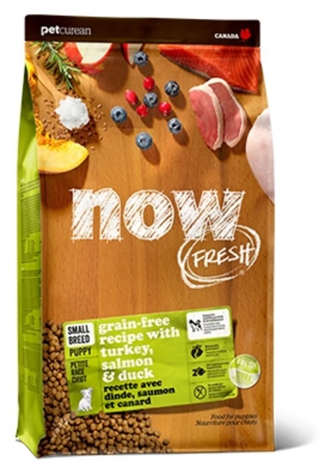 now 퍼피 강아지 프레쉬 스몰브리드 건식사료, 칠면조, 1.36kg, 1개 - 쿠팡