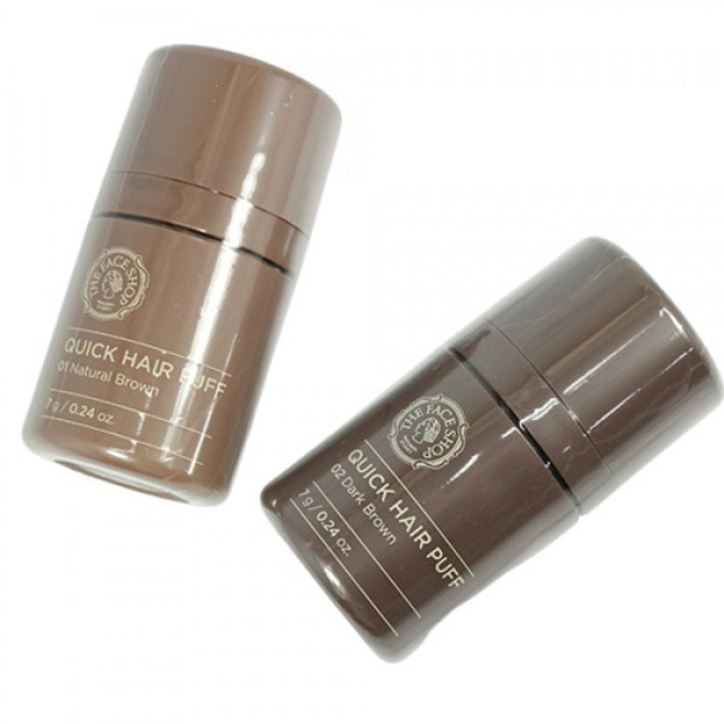 더페이스샵 퀵헤어/퀵 헤어 퍼프 7g, 01.내츄럴브라운, 1개