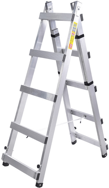 立可昇 伸縮活動鋁梯 SGS認證 120kg承重 多功能鋁合金梯, 1個