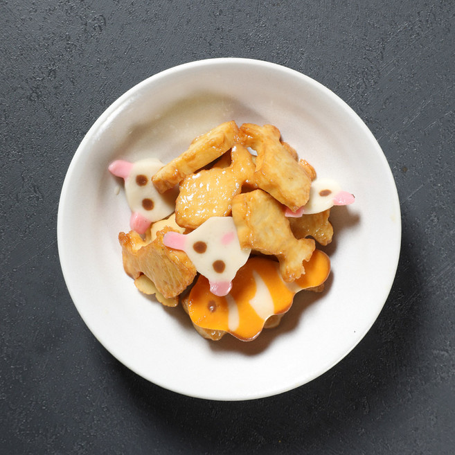 [반찬가게 찬장] 캐릭터어묵볶음 수제반찬 집밥 반찬 배달 맛집, 100g, 1개, 밑반찬, 캐릭터 어묵볶음