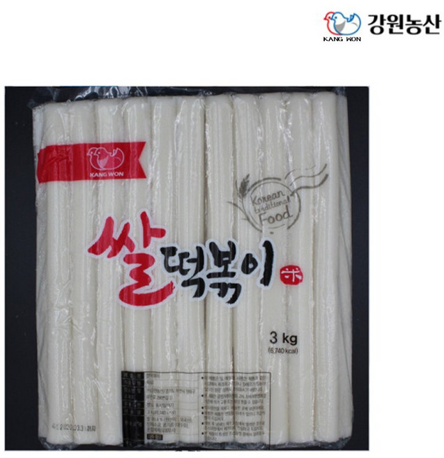 강원농산 쌀가래떡, 3kg, 1개