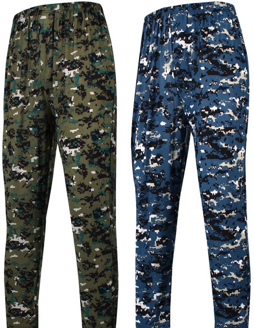 2장 [더빅보스] 여름용 남성 WD 디지털 무늬 고무 바지 _ 냉감으로 시원한 남자 밴딩 팬츠 작업복 실내복 트레이닝 바지 츄리닝 아이스 쿨 팬츠 B2346