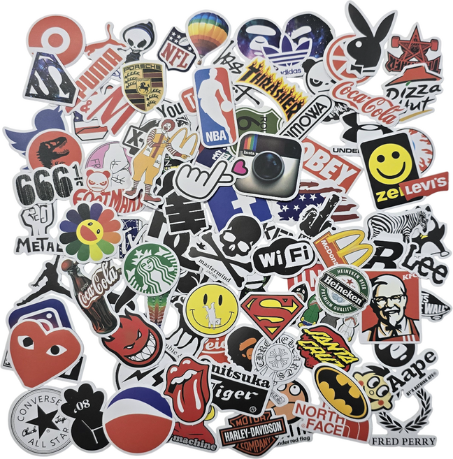 포트렘 캐리어 노트북 스티커 꾸미기 다꾸 100p, 1세트, B 타입