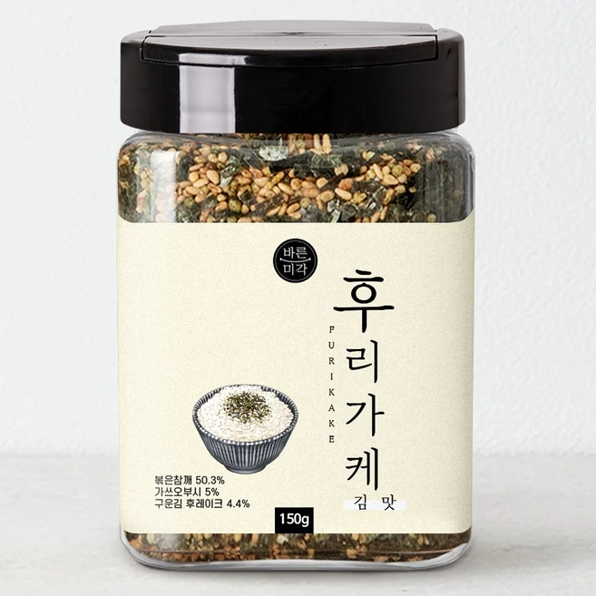 맛있는 후리가케 밥가루 주먹밥 김맛 병타입, 150g, 김맛 후리가케 150g [병타입], 1개 - 쿠팡