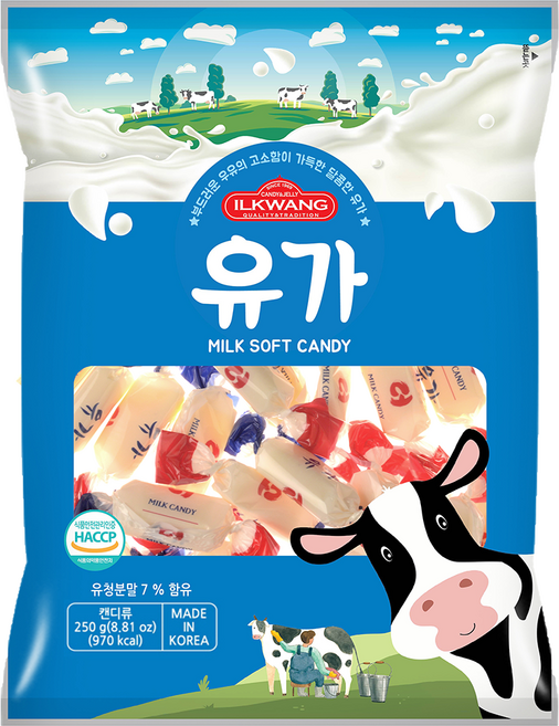 일광제과 유가 캔디, 250g, 5개