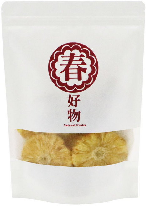 春哥好物 台灣無糖金鑽鳳梨花 低溫烘焙水果乾 240克, 1個