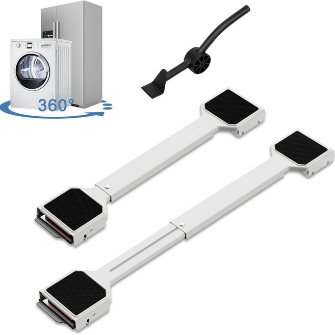 DEWEL 만능 지렛대 360도 회전 받침대 다용도 무거운 가구 옮기기 기구 운반도구 세탁기 냉장고 소파, 1개