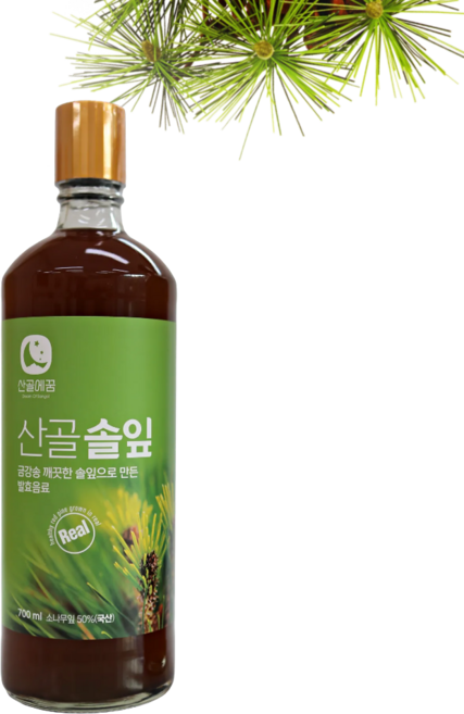 방주명가 울진 금강송 솔잎차 솔잎청 솔잎 효소 발효액, 700ml, 1개