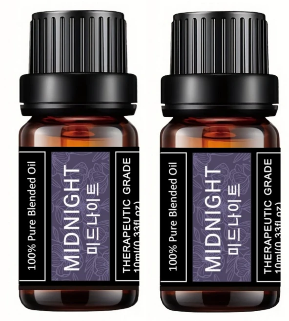 레노포프 천연 에센셜오일 & 블랜딩오일 35종 테라퓨틱등급, 2개, 24.미드나이트(숙면/긴장완화), 10ml - 쿠팡