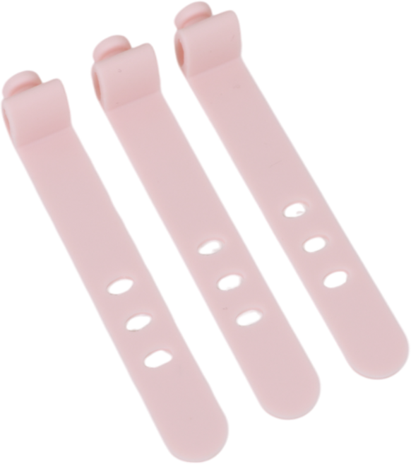 코지박스 실리콘 케이블 타이 홀더 반영구, 10개, 핑크