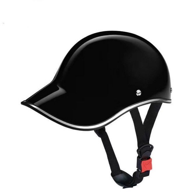 해피유통 빈티지 오리 혀 헬멧 자전거 헬멧 사계절 안전모 참외 바가지 헬멧 jhzhq, 무료, 라이트블랙