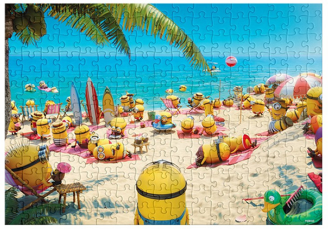 퍼즐라이프 미니언즈 여름휴가 알록 1000피스 직소퍼즐 AL3306, 1개, 퍼즐단품, 1000조각