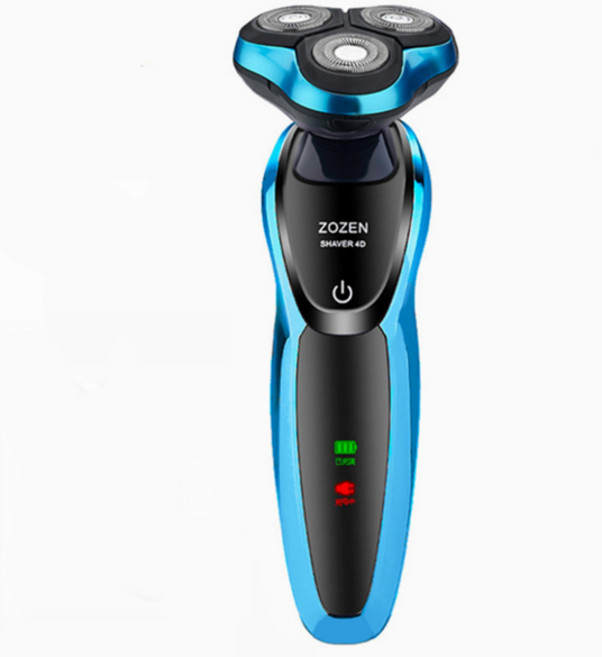 ZOZEN 남성용 충전식 전기 면도기 헤어 커팅 수염 면도기 습식 건식 사용 방수 ZN1159, [01] S5001-Blue 01, 1개