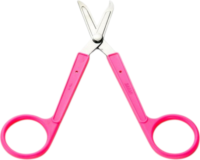 MADAN 마단밴딩가위 MBS-S01 고무줄 자르는가위 말티즈 고무줄자르는가위, 1개, 핑크