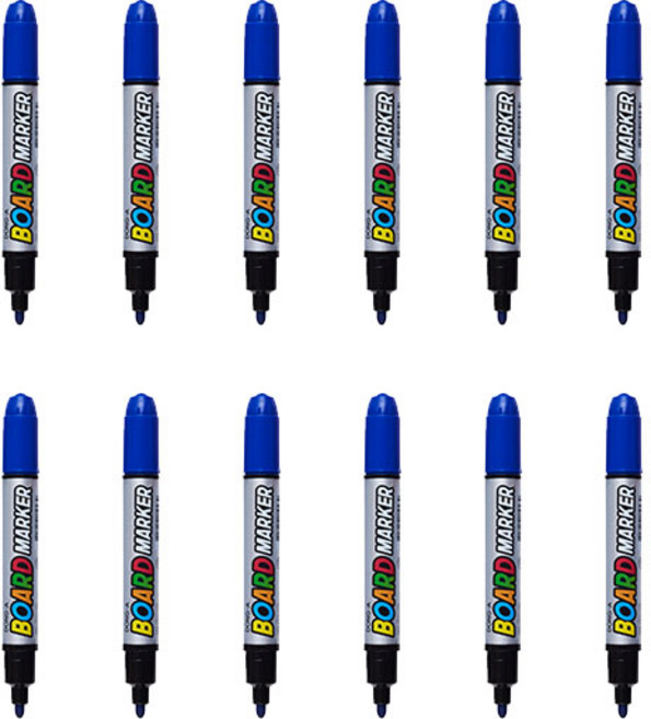 동아연필 화이트보드마카 1타, 12개, 블루