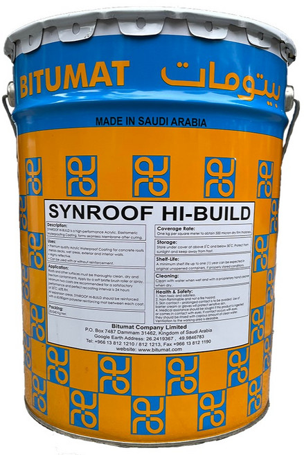 SYNROOF Hi-BUILD 壓克力長效型防水塗料 20KG, 1個, 白色