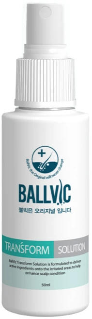 BALLVIC 볼빅 트랜스폼 솔루션 (병원제품) 모발이식후 관리, 1개, 50g - 쿠팡