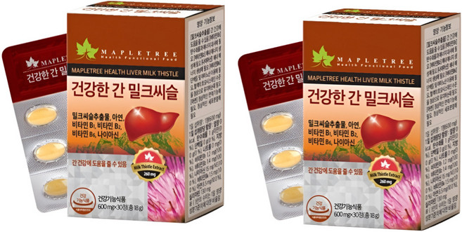 에너씨슬 밀크씨슬 간에좋은영양제 코엔자임Q10, 2개, 30정