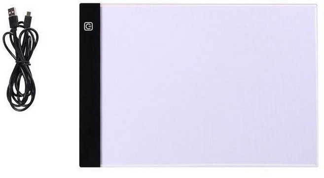 네온보드 디지털 a5 그래픽 케이블 박스 led 페인팅 대 페인팅용 아트 전 이트, A4 3단 조광 USB 라인
