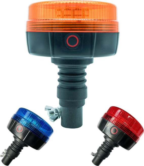 JG-1022 LED경광등 레드 블루 주황 12V 24V 꼽는타입, 1개