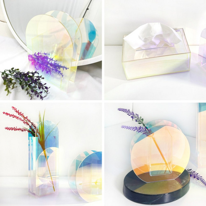 매장 까페 식당 화병 홀로그램 아크릴 예쁜화병 L