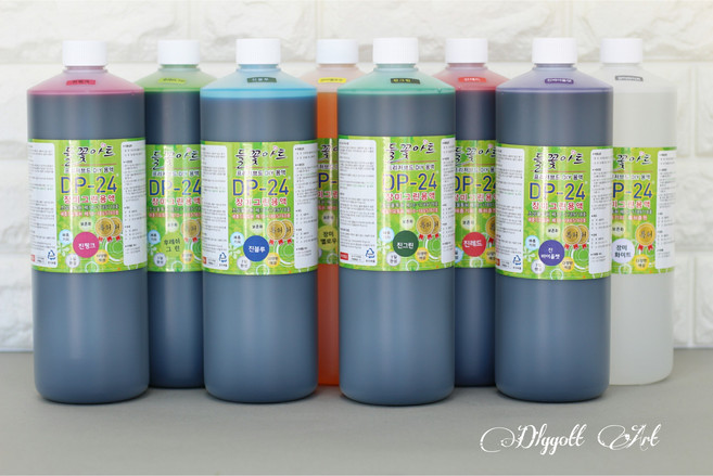 들꽃아트 장미그린용액 1리터 11개 전체셋 묶음 / 프리저브드용액 꽃물올림용액 안개꽃보존액 보존화용액 꽃보존용액 꽃염색약 꽃염색용액 안개보존용액