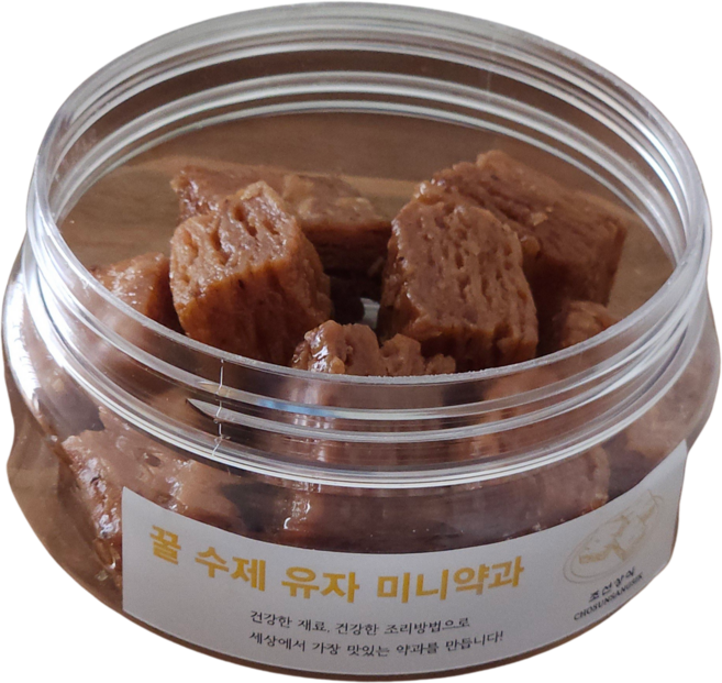 [조선상식] 유자 페스츄리 꿀 수제 미니약과 개성 장인 한입약과, 4개, 150g