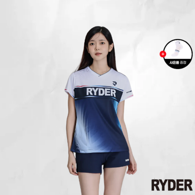 라이더 배드민턴 게임웨어 반팔 티셔츠 2026R-7 남녀공용