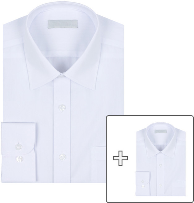 레디핏 레디코 남성용 베이직 레귤러 긴팔 셔츠 2장