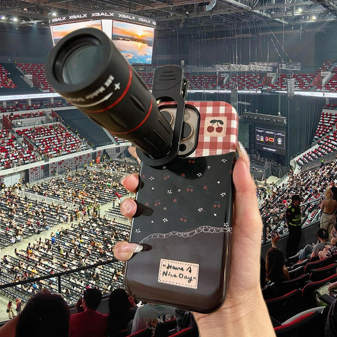 휴대폰 부착용 망원 렌즈 스마트폰 망원경 렌즈 콘서트 촬영 필템, 1개, 36X