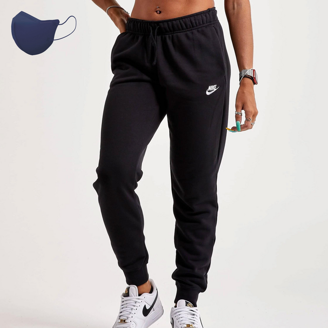 나이키 스포츠 클럽 플리스 기모 윈터 팬츠 부드럽고 따뜻한 트레이닝 긴바지+패션마스크