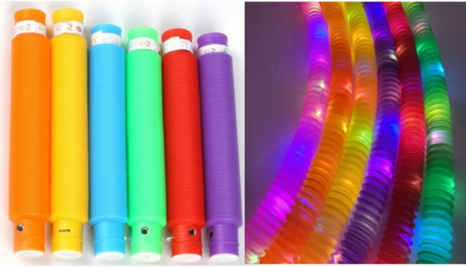 LED 팝튜브 20개입 불빛 팝튜브 불빛봉 콘서트 봉 야광봉 LED 봉 콘서트 준비물 막대 파티용품 할로윈데이소품파이프악기 관악기 파이프놀이 푸쉬팝, 1개