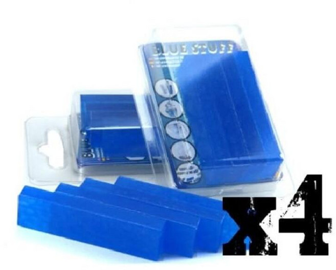 Green Stuff World Blue Stuff 열가소성 모델 몰딩 바 4피스 9015 431344, Green Stuff World Blue Stuff 열