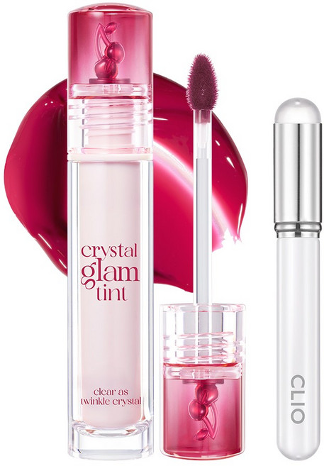 클리오 크리스탈 글램 틴트+립 브러쉬, 1개, 025 다크체리