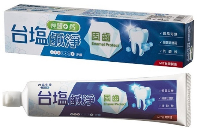 台塩 鹹淨固齒牙膏 磷酸鈣強化珐瑯質, 3個, 鹹淨固齒牙膏140g*3條, 140g
