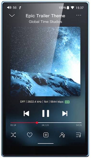 Fiio 무손실 안드로이드 하이파이 뮤직플레이어, 스카이블루, JM21