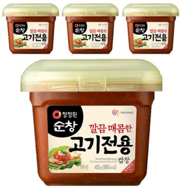 청정원순창 깔끔 매콤한 고기전용 쌈장, 450g, 44개