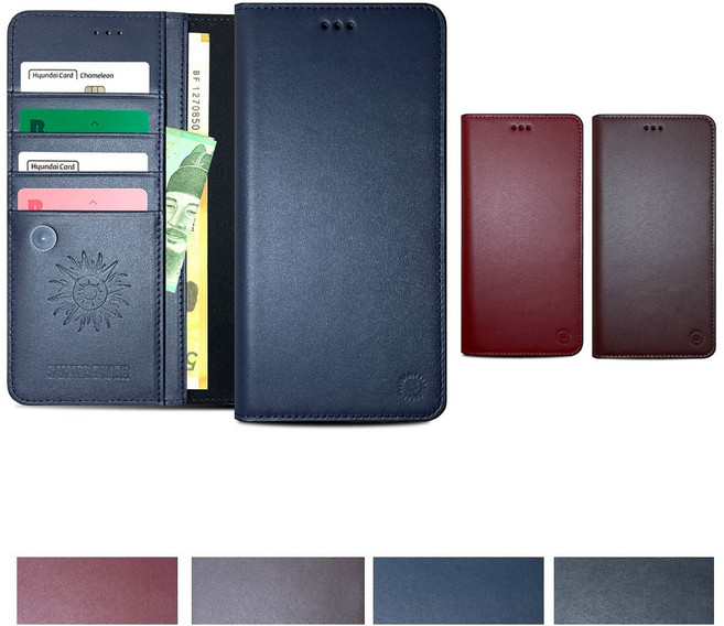 갤럭시S23 케이스 SM-S911N 국내 제조 생산 천연 소가죽 (선타리아 통가죽) 플립 뽁뽁이 덮개 프리미엄 핸드메이드 카드 지폐 수납 포켓 슬림 지갑