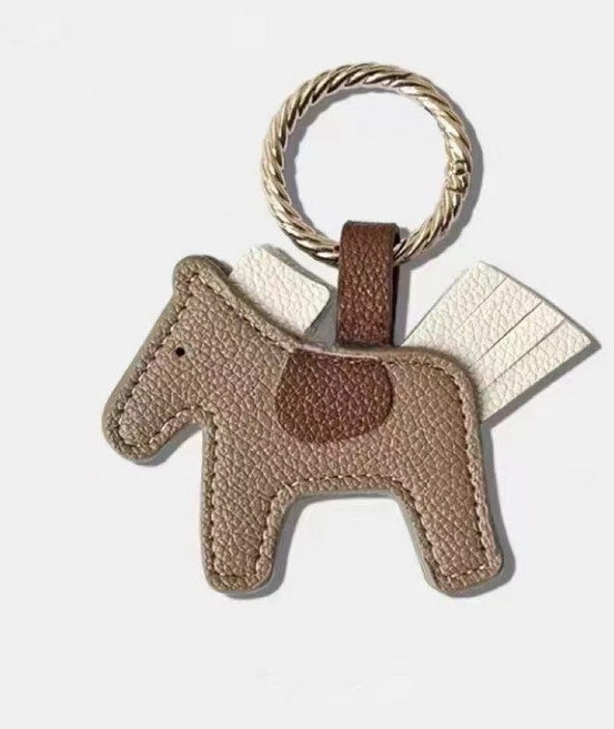 시엔케이 멀티 자석 집게 키링 (말키링 팬더키링), 브라운말, 1개