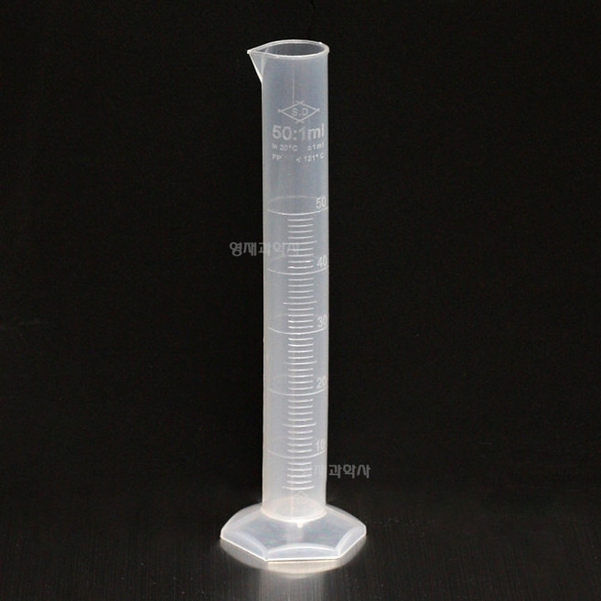 플라스틱 메스실린더 50ml~ 규격선택 과학 실험 준비물 부피, 3. 플라스틱 메스실린더 250ml