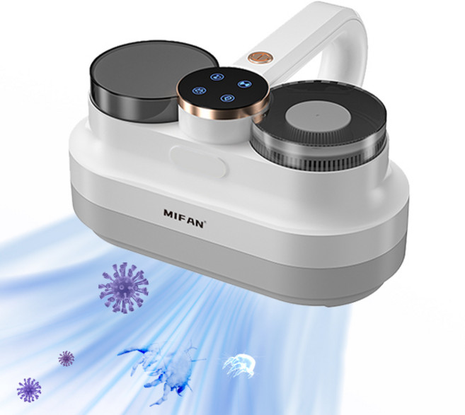 MIFAN 무선 uv 살균 침대 이불 침구 청소기, 화이트
