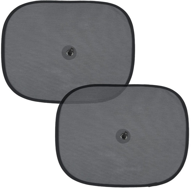 자동차 옆창 햇빛가리개 A타입-차량용 옆유리 옆창문 망사 자외선 햇빛차단, 2개, 블랙