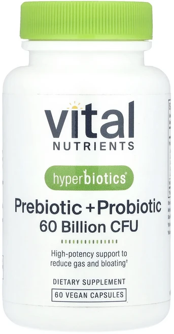 몸관리하세요 겨울입니다 Vital Nutrients Hyperbiotics® 프리바이오틱+프로바이오틱 베지 캡슐 60정 특별관리진행, VitalNutrientsHyperbiotics프리바이, 1 - 쿠팡