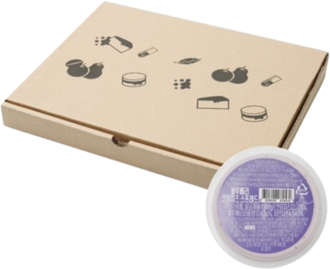 선인 블루베리 크림치즈 포션 1박스 12개입, 12개, 50g