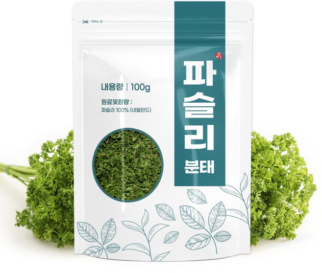 파슬리 분태 후레이크 가루 작은입자, 3개, 100g