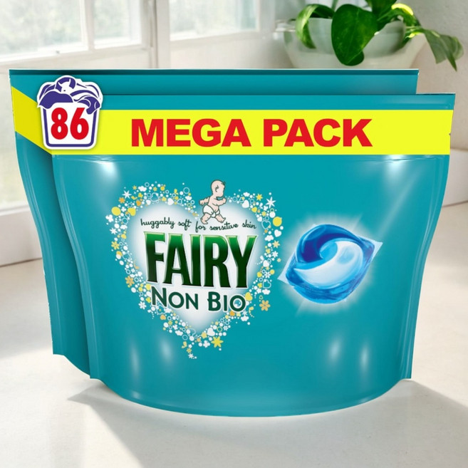 영국 페어리 올인원 드럼 찬물 세탁 캡슐 세제 43캡슐 x2팩 86개입, 2박스, 43개입
