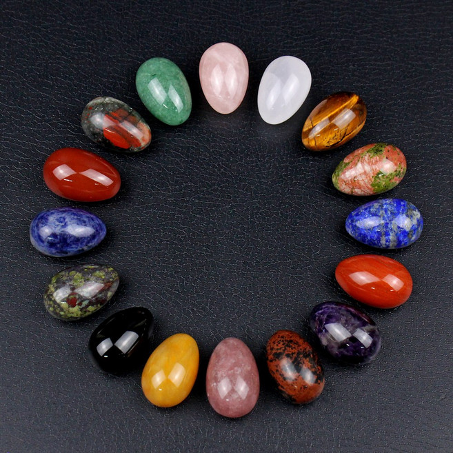 크리스탈블레싱 천연원석 에그 백수정 자수정 황옥 아벤츄린 CBST1473