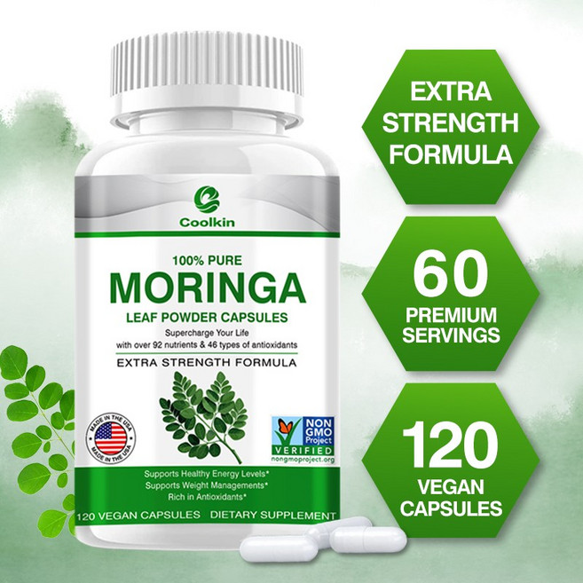 Coolkin Moringa 葉粉膠囊 120 顆純素膠囊, 240組